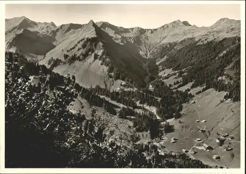 Baad Kleinwalsertal Derratal Guentlispitze Untschenspitze *