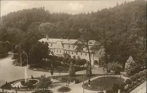 Bad Kudowa Kurpark Schloss Brunnen x