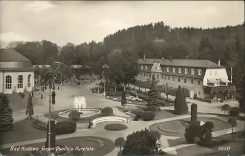 Bad Kudowa Eugen Quelle Kurplatz Brunnen *