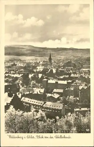 Waldenburg Blick von der Schillerbaude *