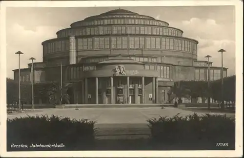 wu84774 Breslau Niederschlesien Breslau Jahrhunderthalle * Kategorie. Wroclaw Alte Ansichtskarten