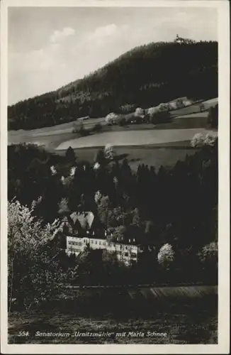 Glatz Sanatorium Urnitzmuehle Maria Schnee *
