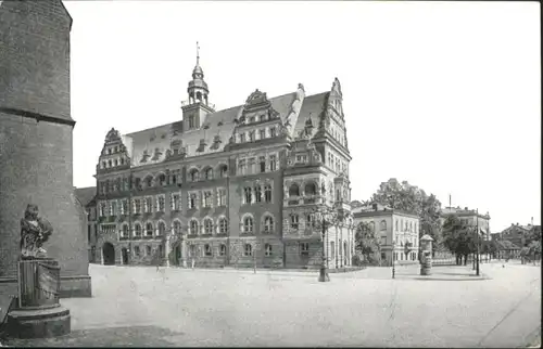 Liegnitz Rathaus Litfasssaeule *