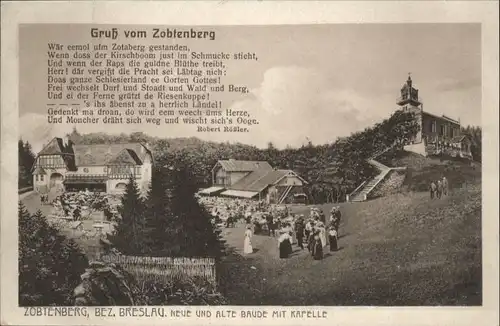 Zobtenberg Neue Baude Alte Baude Kapelle Gedicht Robert Roessler *