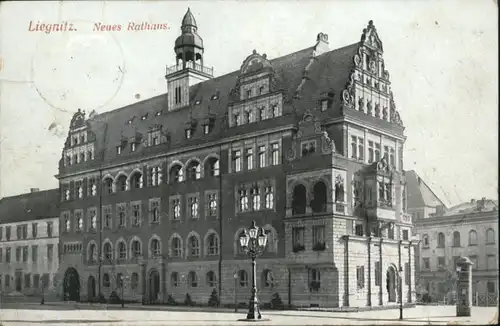 Liegnitz Neues Rathaus Litfasssaeule x