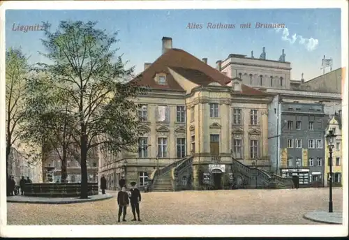 Liegnitz Rathaus Brunnen Ratskeller x