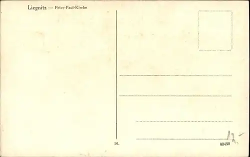 Liegnitz Peter-Paul-Kirche Strassenbahn *