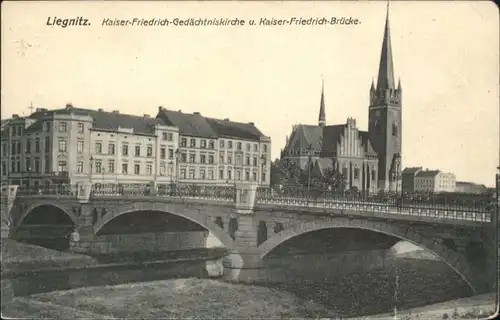 Liegnitz Kaiser Friedrich Gedaechtniss Kirche  Bruecke x