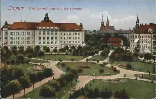 Liegnitz Bilseplatz Augusta Viktoria Lyceum x