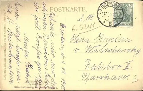 wu87555 Breslau Niederschlesien Breslau Universitaet x Kategorie. Wroclaw Alte Ansichtskarten