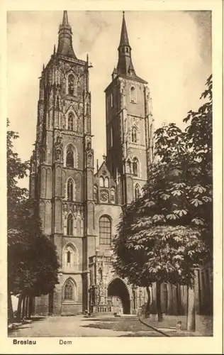 wu87584 Breslau Niederschlesien Breslau Dom * Kategorie. Wroclaw Alte Ansichtskarten