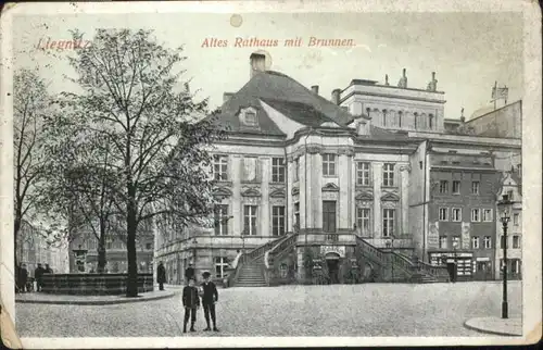 Liegnitz Altes Rathaus Brunnen x