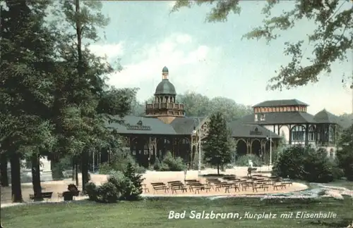 Bad Salzbrunn Kurplatz Elisenhalle x