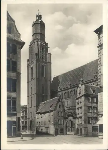 wu88158 Breslau Niederschlesien Breslau Elisabeth Kirche  * Kategorie. Wroclaw Alte Ansichtskarten