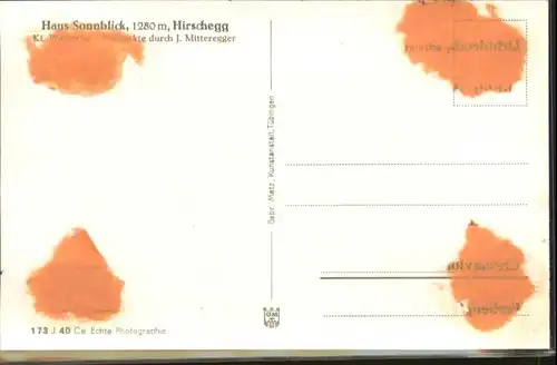 wu92802 Hirschegg Kleinwalsertal Vorarlberg Hirschegg Kleinwalsertal Haus Sonnblick * Kategorie. Mittelberg Alte Ansichtskarten