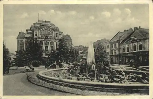 Kosice Theater Springbrunnen *