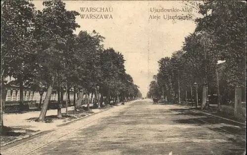 Warschau Warszawa Ujazdowskie Allee *