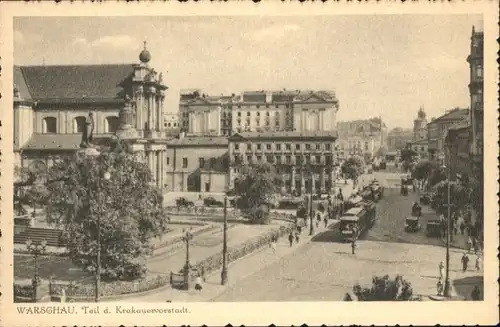 Warschau Krakauervorstadt Strassenbahn  *