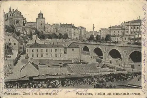 Warschau Warszawa Viadukt Marienstadt-Strasse x