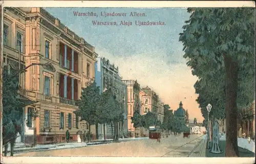 Warschau Warszawa Ujasdower Allee x