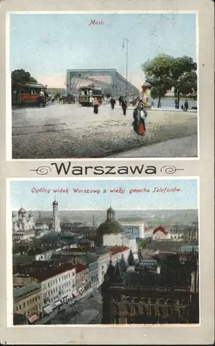 Warszawa Warschau Most Strassenbahn  x