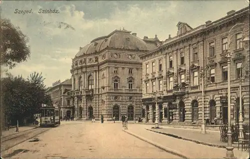 Szeged Szinhaz Strassenbahn x