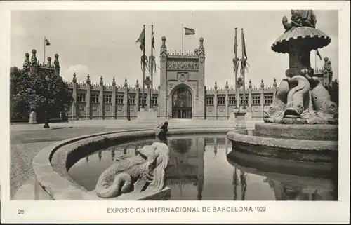 Barcelona Exposicion Internacional Palacio Diputaciones *