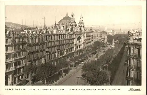 Barcelona Calle Cortes Coliseum *