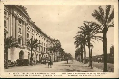 Barcelona Paseo Monumento Colon Promendade Kolombust-Denkmal x