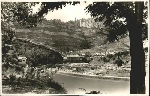 ww81508 Montserrat Kloster Montserrat Montana Desde Rio Liobregat * Kategorie. Spanien Alte Ansichtskarten