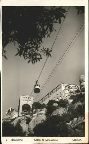 ww81533 Montserrat Kloster Montserrat Seilbahn Gondel Aereo Monasterio * Kategorie. Spanien Alte Ansichtskarten