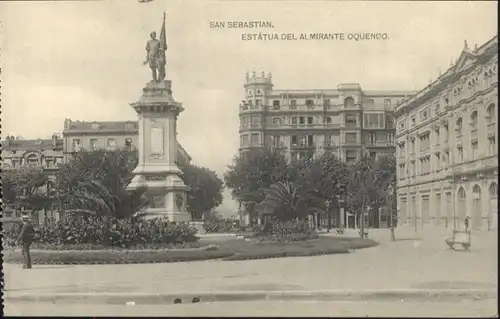 San Sebastian Guipuzcoa San Sebastian Estatua Almirante Oquendo * / Donostia-San Sebastian /Guipuzcoa