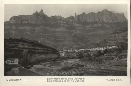 ww81700 Montserrat Kloster Montserrat Montana Desde Rio Llobregat * Kategorie. Spanien Alte Ansichtskarten