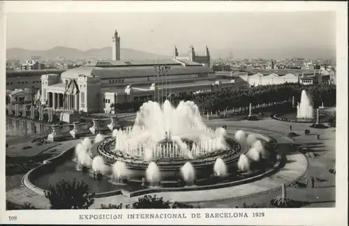 Barcelona Exposicion Internacional Fuente Monumental *