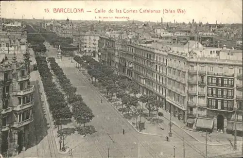 Barcelona Calle Cortes Catalanas Gran Via x