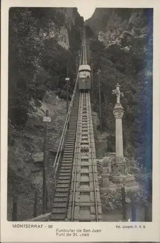 ww81885 Montserrat Kloster Montserrat Zahnradbahn Funicular San Juan * Kategorie. Spanien Alte Ansichtskarten