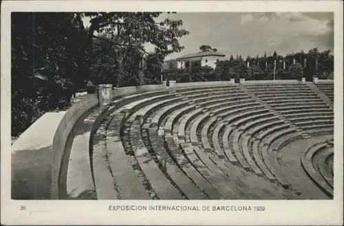 Barcelona Exposicion Internacional Teatro Griego *