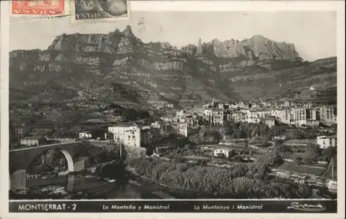 ww81935 Montserrat Kloster Montserrat Montana Monistrol x Kategorie. Spanien Alte Ansichtskarten