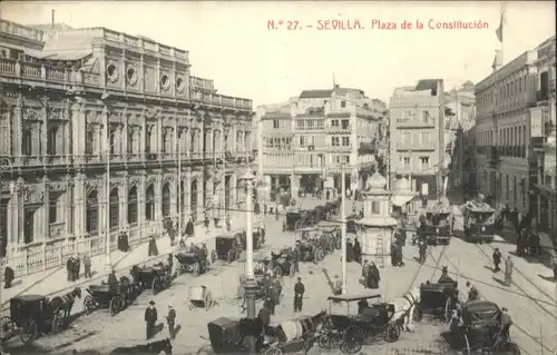 Sevilla Strassenbahn Plaza Constitucion *