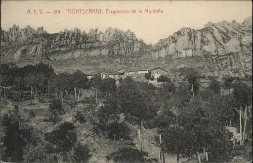ww82093 Montserrat Kloster Montserrat Fragmento Montana * Kategorie. Spanien Alte Ansichtskarten