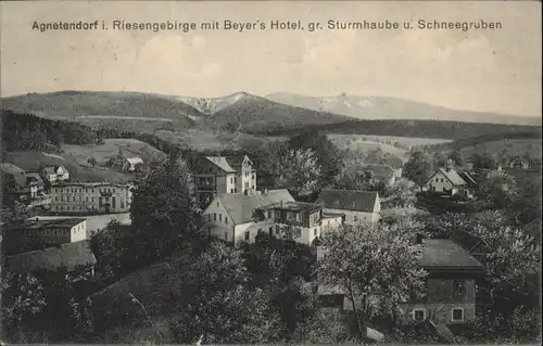 Agnetendorf Riesengebirge Beyer Hotel Sturmhaube Schneegrube x