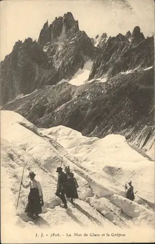 Gletscher Wanderung Mer de Glace Grepon / Berge /