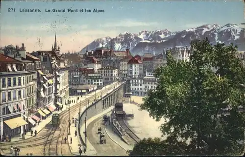 Lausanne VD Lausanne Grand Pont les Alpes x / Lausanne /Bz. Lausanne City