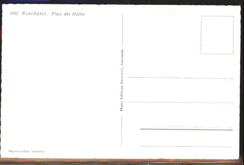 Neuchatel NE Neuchatel Place Halles * / Neuchatel /Bz. Neuchâtel