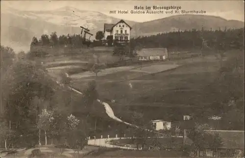 Hain Riesengebirge Hotel Goldne Aussicht Sturmhaube x