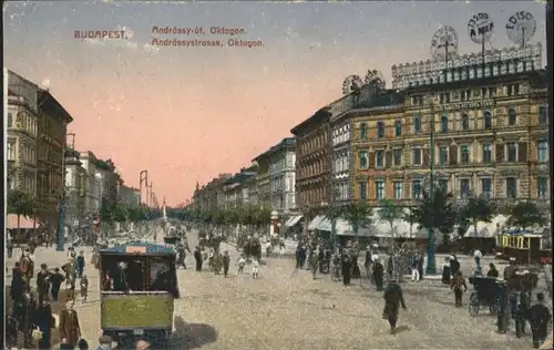 Budapest Strassenbahn Andrassystrasse Oktogon x