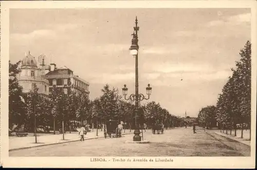 Lisboa Lissabon Trecho Avenida Liberdade *