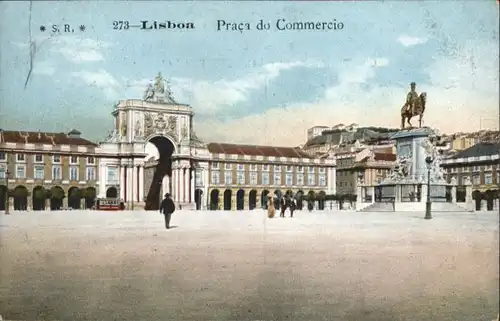 Lisboa Lissabon Praca Commercio *