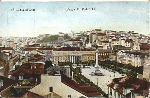 Lisboa Lissabon Praca D Pedro *
