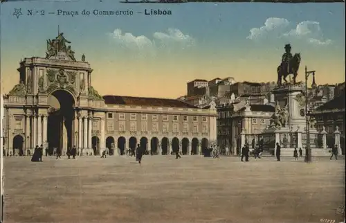 Lisboa Lissabon Praca Commercio *